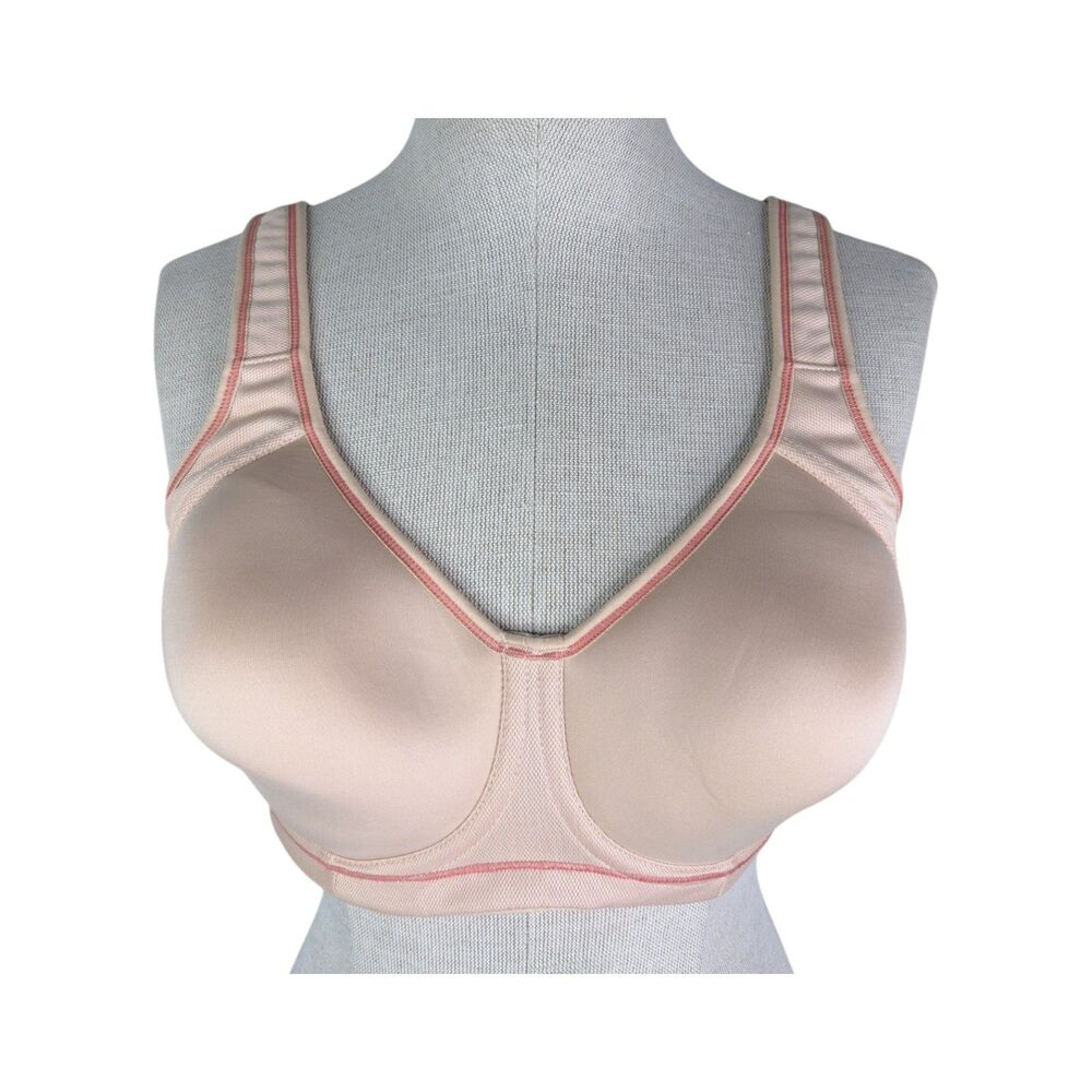 Freya Active Sonic High Impact Underwire Sports Bra sz 34DD * Nude Beige Sport